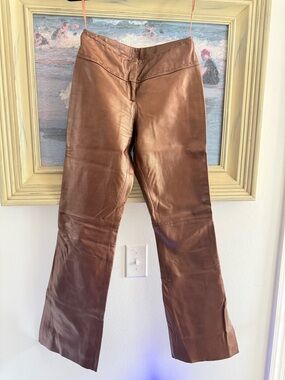Cache ‘Calfskin Leather Pants’